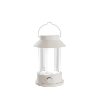 1 комплект Ретро светодиодных портативных кемпинговых фонарей Супер яркие атмосферные огни Декоративные фонари, белый