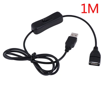 1 м USB-кабель для подключения даты от мужчины к женщине, кабель для включения-выключения, светодиодная линия питания