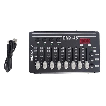 1 шт. DMX-контроллер, мини-ди-джей, консольное управление, Dmx512, светодиодный сценический светильник, Лазерный проектор, Движущаяся головка, Дым, холод