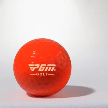 1шт красочные Мячи для гольфа 2 слоя тренировочный мяч для гольфиста дропшиппинг розовый зеленый оранжевый желтый оптом для внутреннего и наружного использования