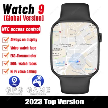 2023 GPS Смарт-часы Мужские с постоянно включенным Дисплеем Спортивные Часы Женские С Индивидуальным Набором Номера Голосовой Вызов Водонепроницаемые Умные Часы Для Apple Watch 9
