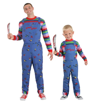 2023 Новый детский костюм ужасного убийцы на Хэллоуин для мальчиков, детский игровой костюм для взрослых для мужчин
