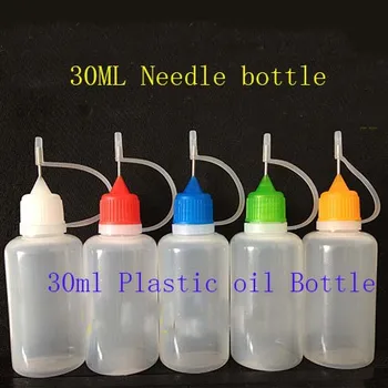 30 мл Пустые Пластиковые бутылки для розлива LDPE Сжимаемая Жидкость для Пипетки E-Juice Наконечник иглы PE Игла Для Пипетки бутылки для масла 1000 шт./лот