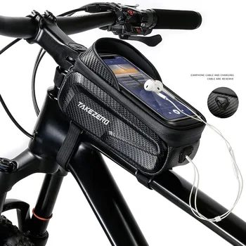 CYCABEL Новая велосипедная сумка 2Л с рамой и передней трубкой, велосипедные сумки, велосипедный водонепроницаемый чехол для телефона, держатель, 7 дюймов, сумка с сенсорным экраном, аксессуары