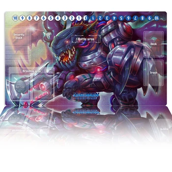 Digimon Playmat Machinedramon DTCG CCG Настольная Игра Торговый Карточный Игровой Коврик На Заказ Аниме Игровой Коврик Для Мыши Резиновый Настольный Коврик и Бесплатная Сумка