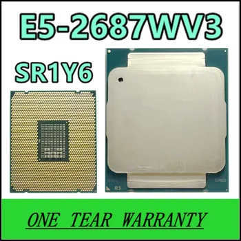 E5-2687WV3 E5-2687W V3 SR1Y6 3,1 ГГц 10-ядерный процессор 25 МБ 160 Вт LGA2011-3 untuk X99 Papan Utama E5 2687WV3 E5 2687W V3