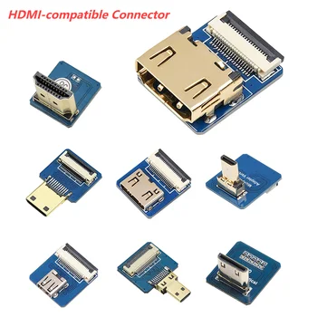 HDMI-совместимый соединительный адаптер, лента с защитой от помех, HDMI-совместимый микроинтерфейсный кабель, конвертер, гибкий кабель 20PIN
