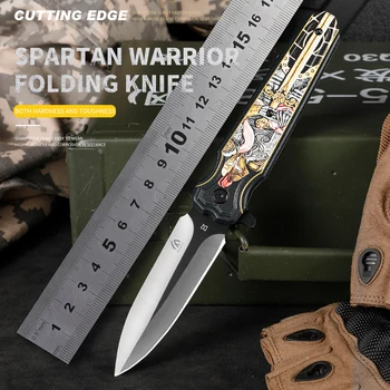 HUANGFU Высококачественный складной нож из стали D2 с ручкой из алюминиевого сплава высокой твердости, нож для самообороны, подарок мужчине