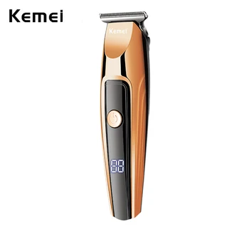 Kemei Электрические Машинки для стрижки волос, профессиональные Триммеры для волос, Перезаряжаемый набор для стрижки волос на 2 скорости, беспроводной со светодиодным дисплеем KM-1657