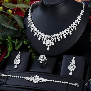 Missvikki Роскошное Модное Великолепное ожерелье, браслет, серьги, кольцо, ювелирный набор для женщин, свадебные украшения для вечеринок суперзвезд