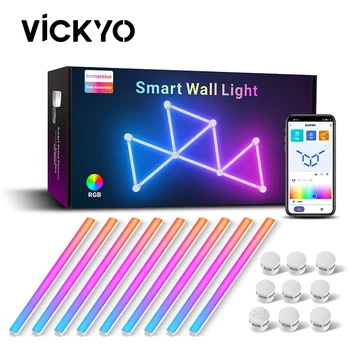 VICKYO Smart Quantum Light LED RGBW, Голосовое управление, Рассеянный ночной свет, Неоновые вывески для комнаты, Настенный светильник для спальни, декор игровой комнаты