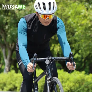 WOSAWE Велосипедный жилет Wind Green Для Мужчин 2023, Велосипедный жилет без рукавов, Черный, легкий, Ветрозащитный, MTB, спортивный Ветрозащитный жилет