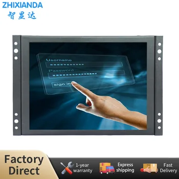 Zhixianda Маленький Размер 8 Дюймов 4:3 1024x768 HDMI TFT LCD HD Промышленного Класса Резистивный Емкостный Сенсорный Экран С открытой Рамкой Монитор