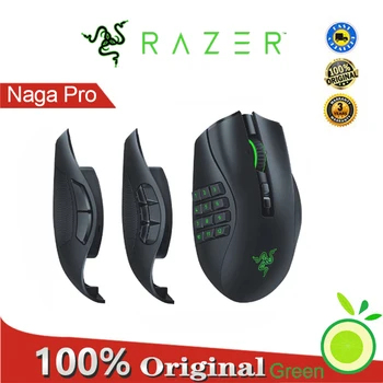 Беспроводная игровая мышь Razer Naga Pro: сменная боковая панель с настройками фокусировки на 2, 6, 12 кнопках + оптический датчик 20k dpi