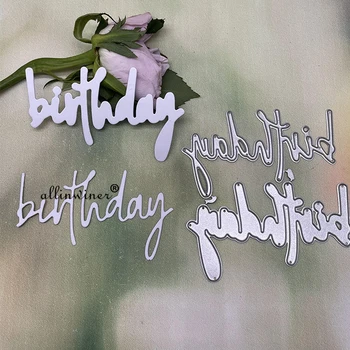 Буквы на день рождения, Трафареты для резки металла, Трафареты для тиснения бумажных открыток в альбоме 
