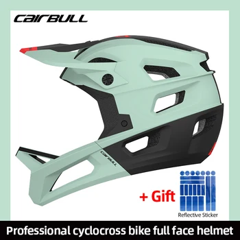 Велосипедный шлем CAIRBULL с полным лицом для мотоциклов, защитный Гоночный Велосипедный шлем, Встроенный легкий Мужской Скоростной велосипедный шлем для скоростного спуска
