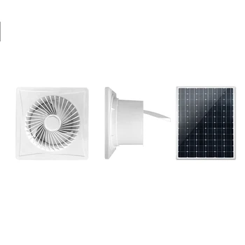 Вентилятор вентиляции сарая 17 Вт, солнечная панель с 8 дюймами Для вентиляции сарая, курятников, домиков для домашних животных