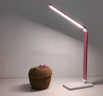 Высококачественная Настольная Лампа Для Защиты Глаз Touch Dimmable LED Light Спальня Студенческого Общежития Для Чтения USB Перезаряжаемая Настольная Лампа