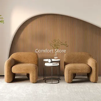 Диван Nordic Lounge Стулья для гостиной Игровые Бархатные Современные Салонные Кресла Для Отдыха Уникальная Ленивая Мебель Для Дома Saddie Da Soggiorno WKYZ