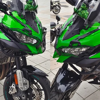 Для Kawasaki Versys 1000 VERSYS1000 KLE1000 2019 2020 2021 2022 2023 Решетка Фары Мотоцикла Защитная Крышка Протектор