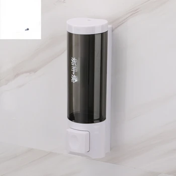 Дозатор мыла для ванной комнаты, ручной дозатор дезинфицирующего средства для рук, пластиковый дозатор жидкого геля