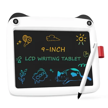 ЖК-планшет с изображением Панды, 9-дюймовая доска для рисования для малышей, красочный стираемый блокнот для рисования для детей