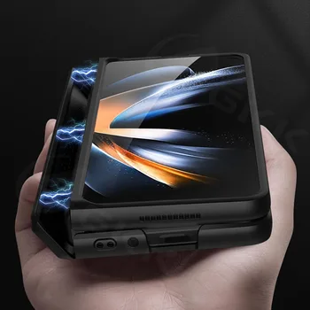 Жесткий Чехол с магнитной петлей GKK Для Samsung Galaxy Z Fold 4 5G Противоударная Защита Пластиковый Чехол Для Galaxy Z Fold 4 5 Case