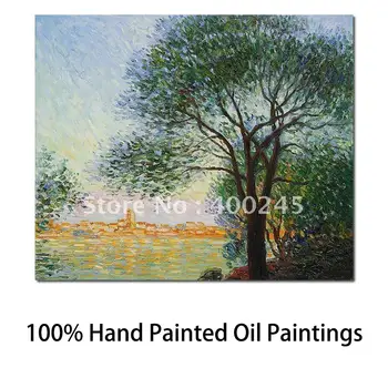 Картины маслом с деревьями ручной работы 