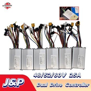Контроллер двойного привода Электрического Скутера JP 48/52/60 В 350/500/800/1000 Вт Контроллер Переднего и заднего Привода двигателя A + B Box