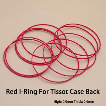 Красная Прокладка I-Образное кольцо 25-33 мм Пластиковая Прокладка Подходит Для Нижней крышки корпуса часов Tissot T035 Couturier 1853 Оригинал Другое