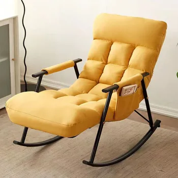 Кресла-качалки для гостиной, современные минималистичные стулья для чтения, Скандинавский дизайн, Балкон, Артикулы для дома El Hogar