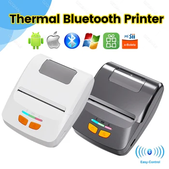 Мини Портативный термопринтер Беспроводной Чековый принтер 58 мм без чернил USB Bluetooth ESC/POS Windows Android ПК Impresora Termica