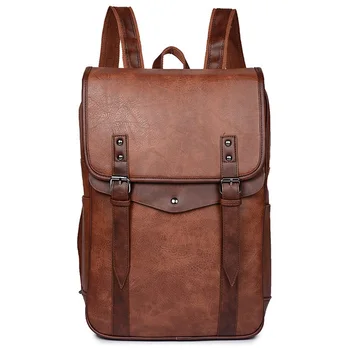 Многофункциональный Винтажный Водонепроницаемый Рюкзак, Мужские Роскошные школьные сумки, Кожаные Рюкзаки для путешествий, Ретро 15,6-дюймовая сумка для ноутбука Для мужчин