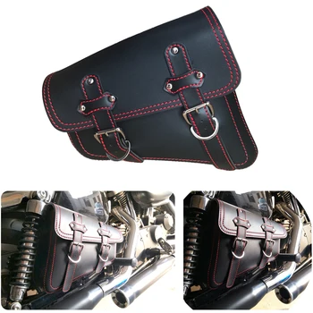 Мотоциклетная боковая сумка для инструментов Sissy Bar, водонепроницаемые седельные сумки, коробка аксессуаров для Harley Davidson Sportster Iron XL883 1200