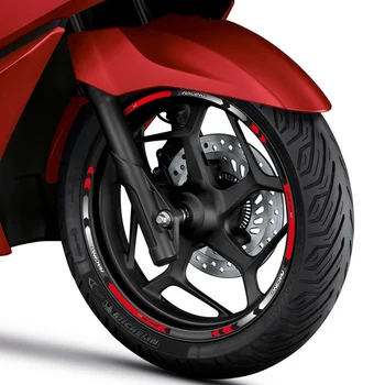 Мотоциклетная шина Водонепроницаемое колесо Наклейка с логотипом на ободе Индивидуальность Светоотражающая полоса Костюм для Honda PCX160 Pcx 160 2021