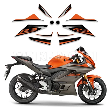 Наклейки на обтекатель кузова мотоцикла Гоночная декоративная наклейка для YAMAHA YZF R3 2019 2020 2021 2022 2023