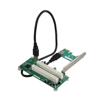 Настольный адаптер PCI-Express PCI-E для PCI-карты PCIe с двумя слотами Pci Карта расширения USB 3.0 Конвертер карт