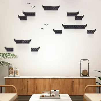 Новое настенное украшение в китайском стиле, входная стена, подвесной фон для ресторана, настенные гобелены в стиле ретро, настенные гобелены для гостиной