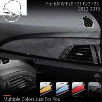 Обернутый Мехом Замшевый чехол для BMW 1-2 серии F20 F21 F22 F23 Приборная панель Приборная панель ABS Отделка вентиляционного отверстия Автомобильные Аксессуары