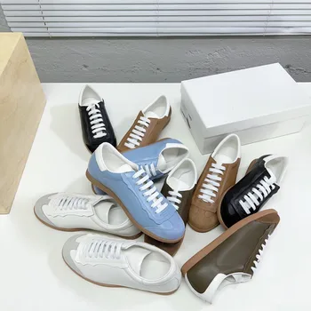 Обувь Dexun 2023, новые кожаные маленькие белые туфли на шнуровке, женская универсальная спортивная повседневная обувь на плоской подошве, роскошная женская обувь