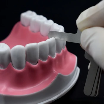 Оральная Стоматологическая Межпроксимальная измерительная линейка Измеряет зазор между зубами Система Возвратно-поступательного движения из Нержавеющей Стали Ортодонтическое лечение