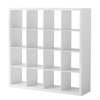 Органайзер для хранения на 16 кубов, белый текстурный книжный шкаф