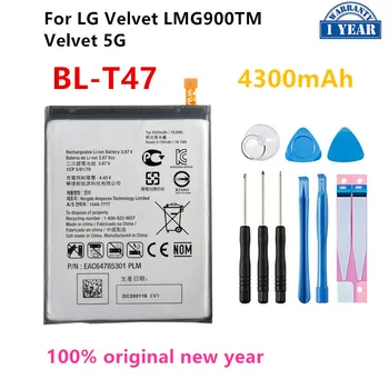 Оригинальный аккумулятор BL-T47 4300 мАч Для LG Velvet LMG900TM Velvet 5G BL T47 G9 Аккумуляторы для мобильных телефонов + Инструменты