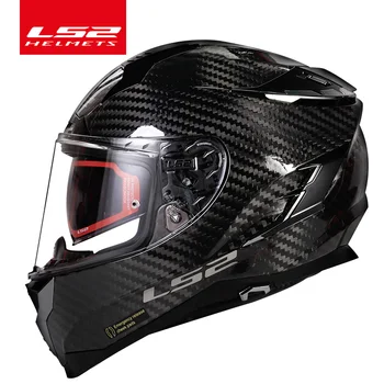 Оригинальный мотоциклетный шлем LS2 Challenger full face ls2 FF327 из углеродного волокна casco moto capacete