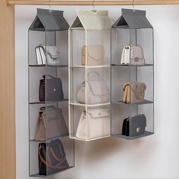 Подвесной Органайзер для сумок Шкаф-купе Прозрачная сумка для хранения Дверная Стенка Прозрачная Сумка для обуви Вешалка Аксессуары для сумок