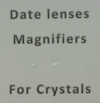 Пузырчатая минеральная линза-увеличитель для часов с окошком даты на кристаллическом клею