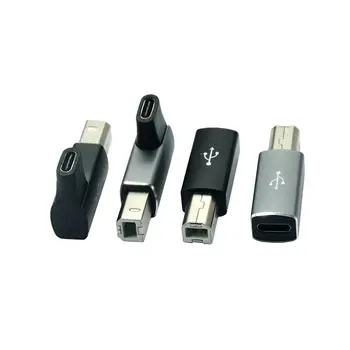 Разъем USB Type C к разъему USB B для сканера, конвертера для принтера, адаптера передачи данных USB C для MIDI-контроллера, адаптера клавиатуры