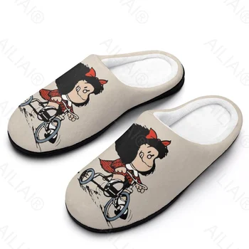Сандалии Mafalda (7), Плюшевая Повседневная утепленная обувь, Термальные Мужские Женские Тапочки FluffyCottonHome Con