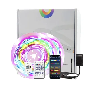 Светодиодный светильник с Wi-Fi Bluetooth волшебного цвета 5-40 метров Красочный RGB 5050 2835 RGBIC Набор для освещения бегущей лошади