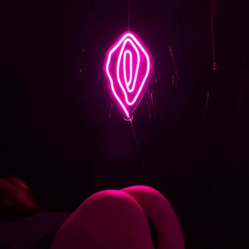 Сексуальный неоновый светодиодный логотип Для украшения стен Дамской комнаты, Персонализированный Неоновый Узор на заказ для пар, Подарочный настенный светильник